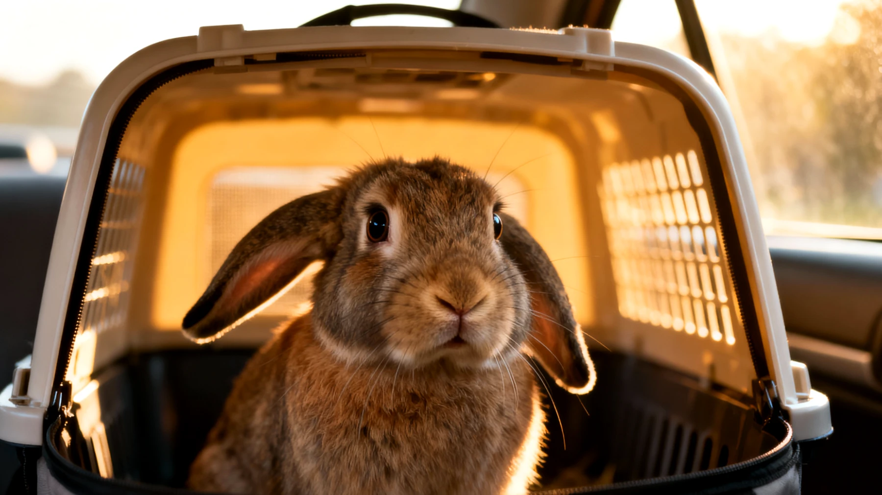 Kaninchen leiden während Reisen häufig unter erheblichem Stress durch ungewohnte Umgebungen, Transportbewegungen, Lärm und Temperaturschwankungen, was zu Angst, Appetitlosigkeit und gesundheitlichen Problemen führen kann"