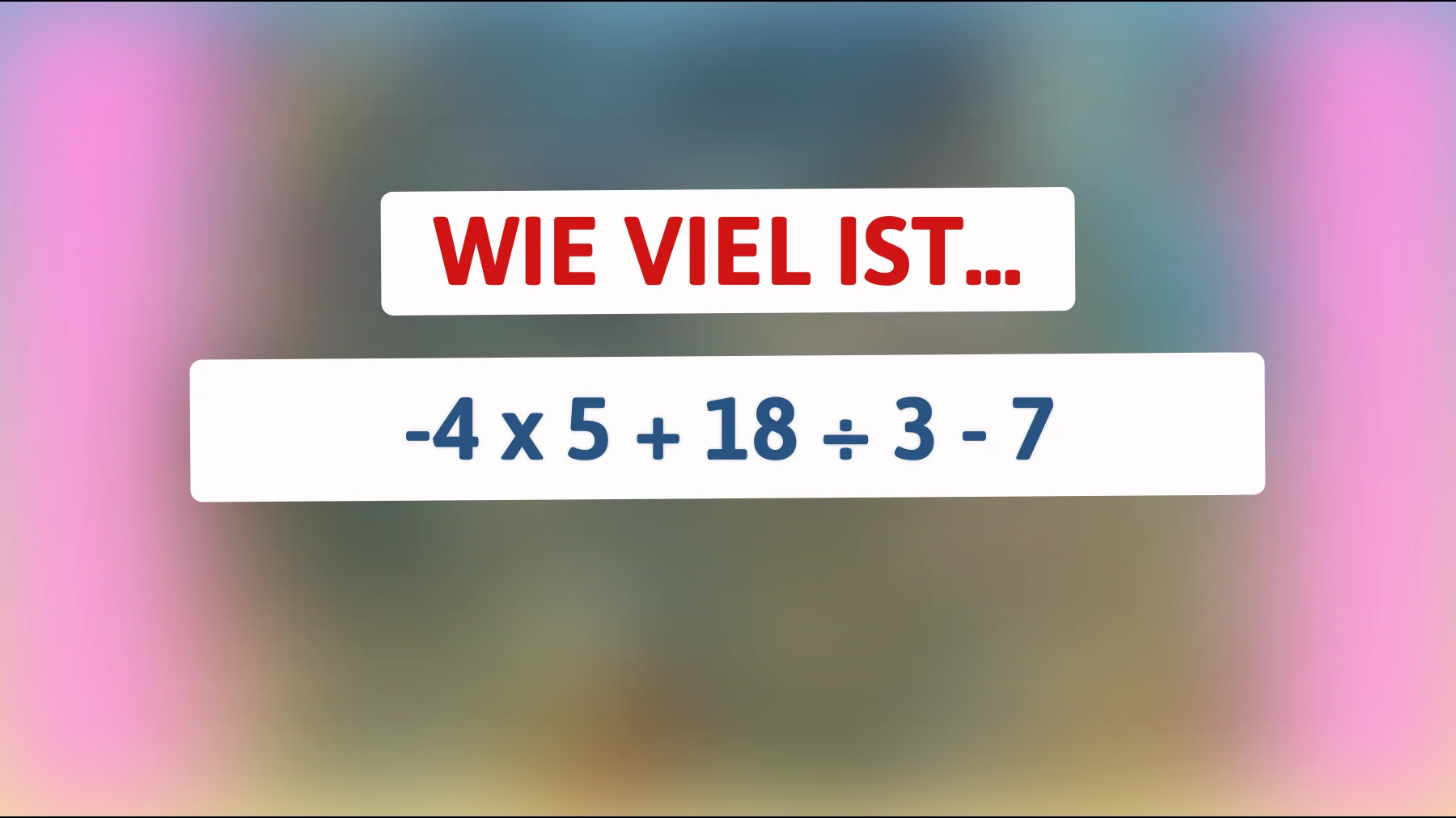 Lösen Sie das geniale Zahlenrätsel: Nur die Schlauesten schaffen es!"