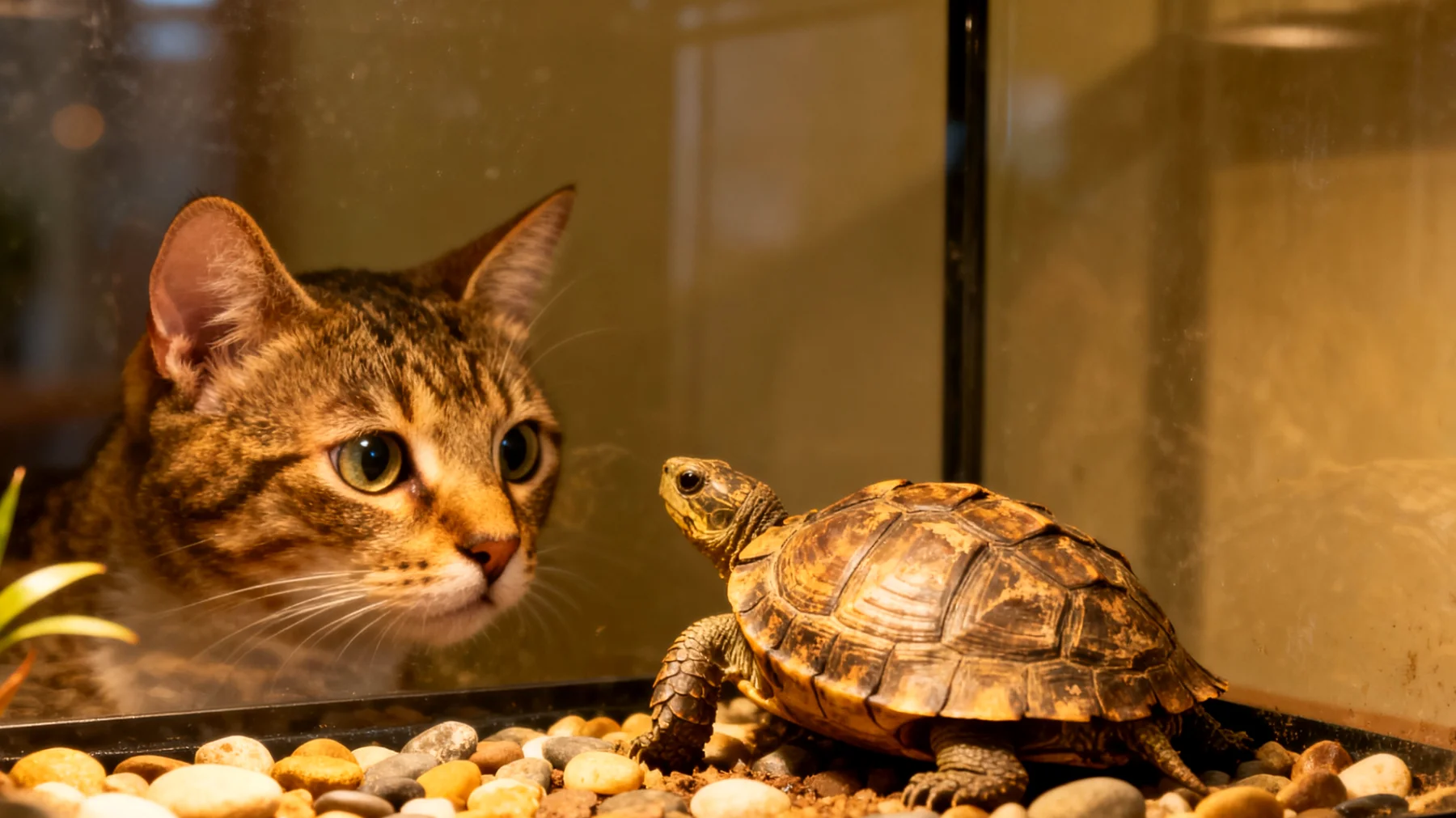 Schildkröten sind Einzelgänger und benötigen artspezifische Beschäftigung, aber viele Halter versuchen fälschlicherweise, sie mit anderen Tierarten zu vergesellschaften, was zu Stress, Verletzungen oder ungeeigneten Spielaktivitäten führen kann"