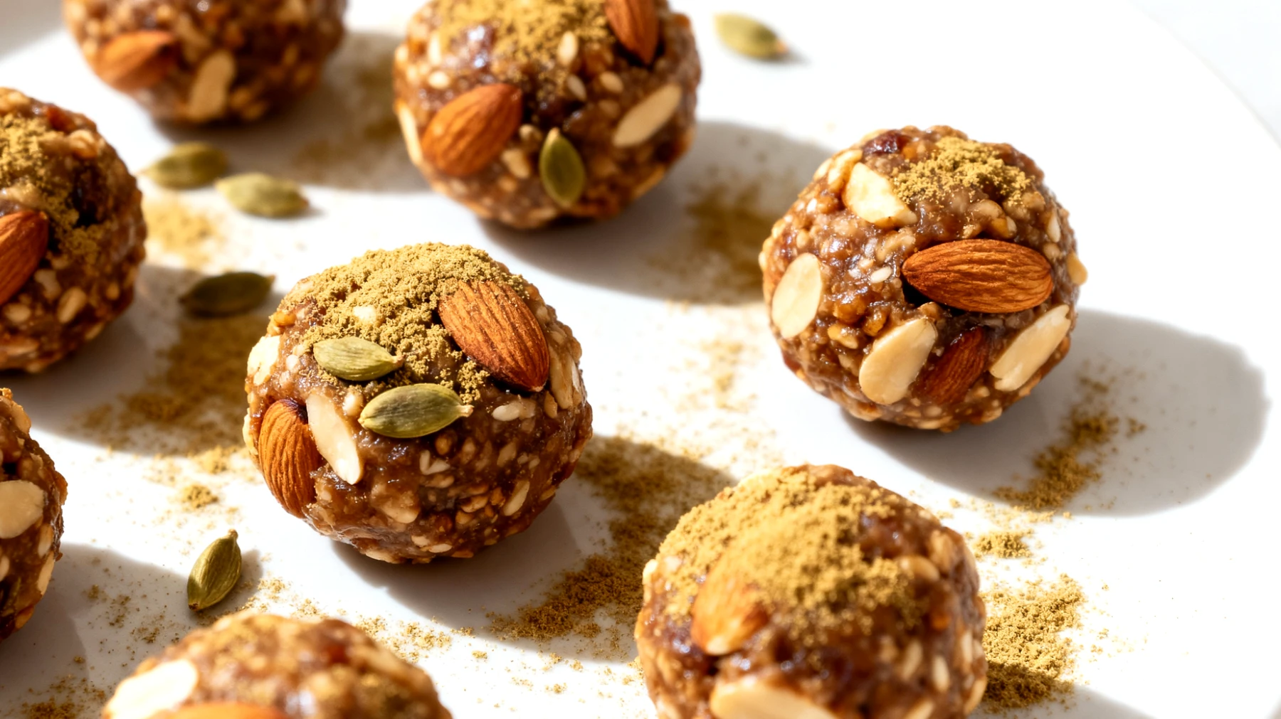 Tigernuss-Mandel-Bällchen mit Kardamom (Chufas-Energiekugeln)"