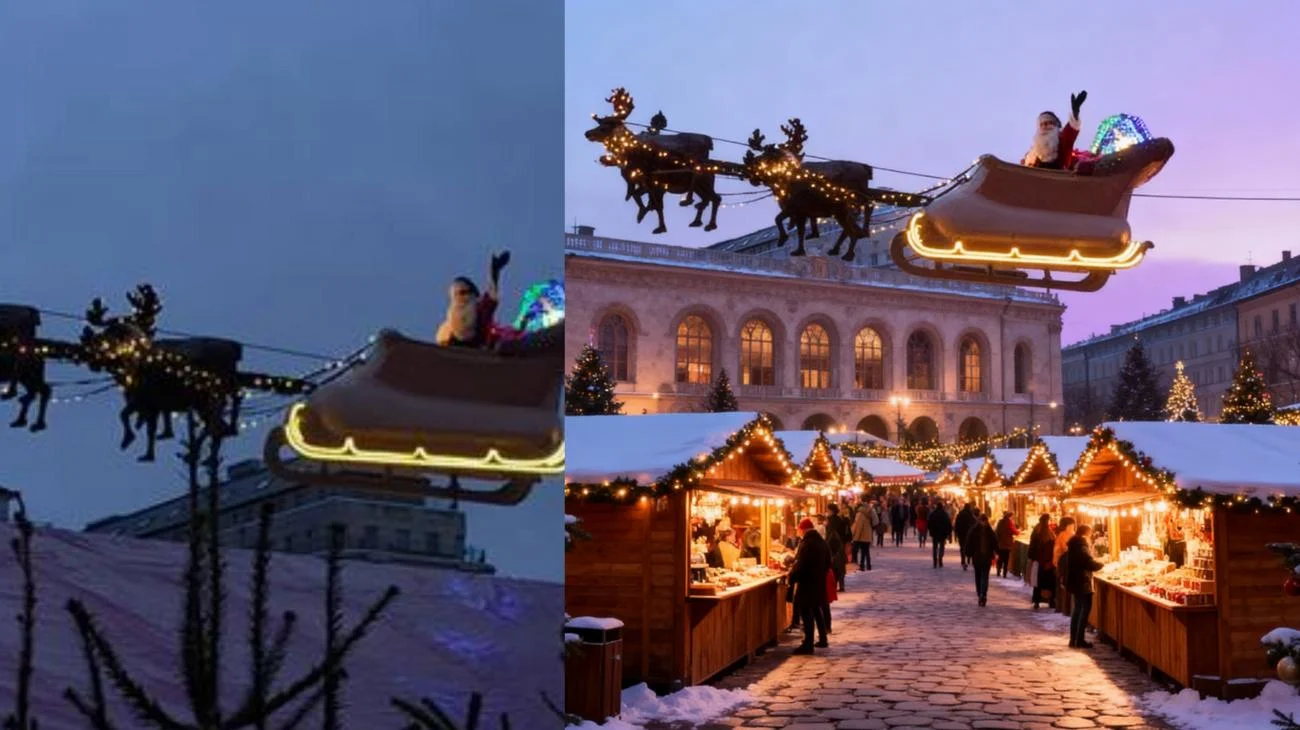 Weihnachtsmarkt Hamburg🦌🎅🏻 24. November -23. Dezember, jeden Tag um 16, 18, 20 Uhr✨️🎄 #hamburg #fyp #viral #fliegenderweihnachtsmann #fypシ゚viral🖤tiktok"