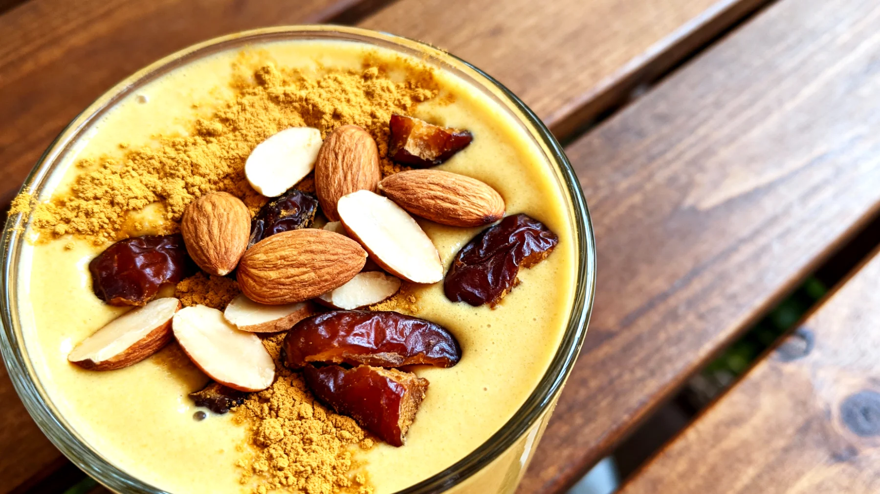 Ashwagandha-Milch mit Mandeln und Datteln (Mondmilch)"