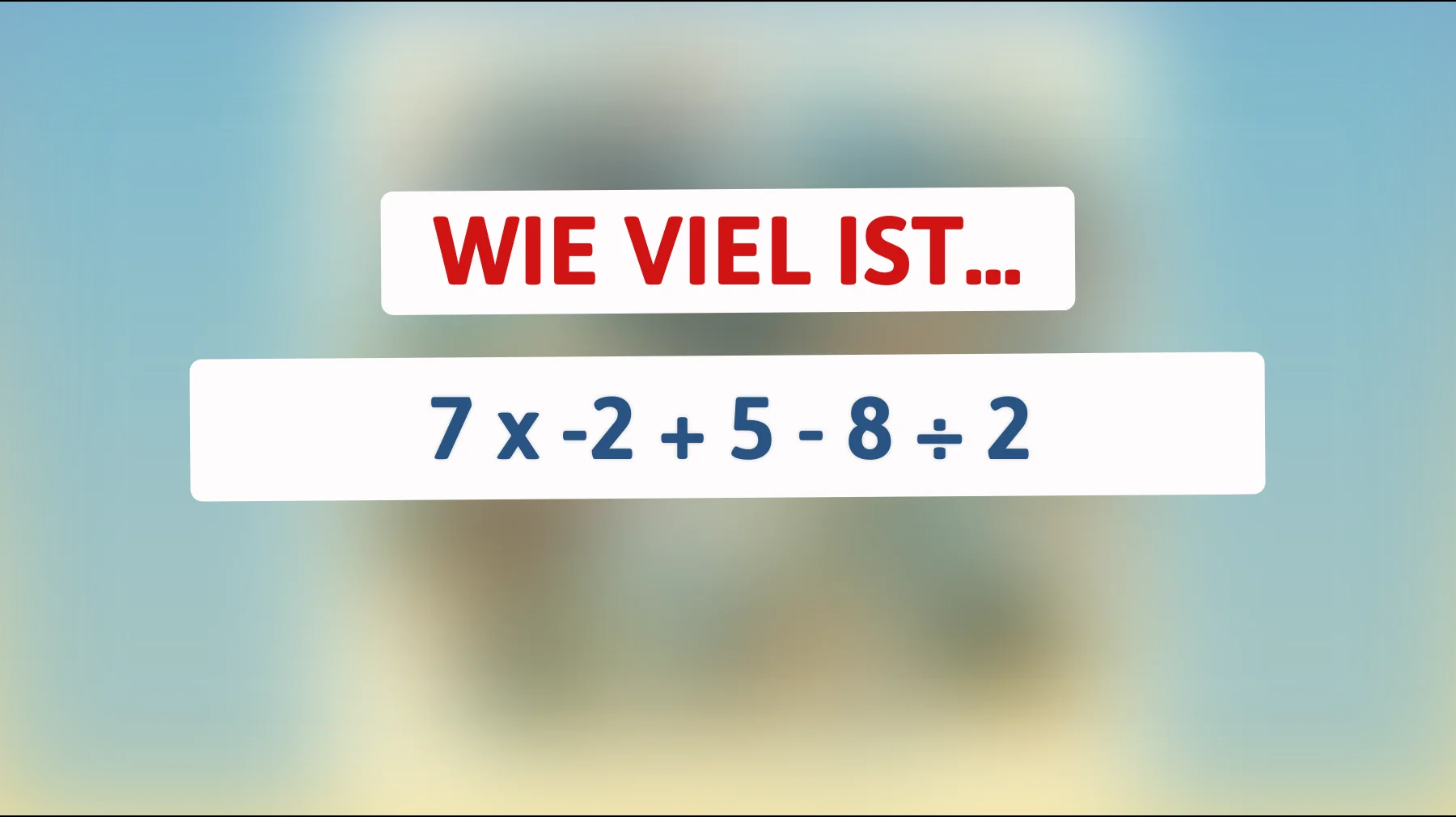 Entlarve den mathematischen Mythos: Nur die klügsten Köpfe kommen auf die richtige Lösung dieses simplen Rätsels!"