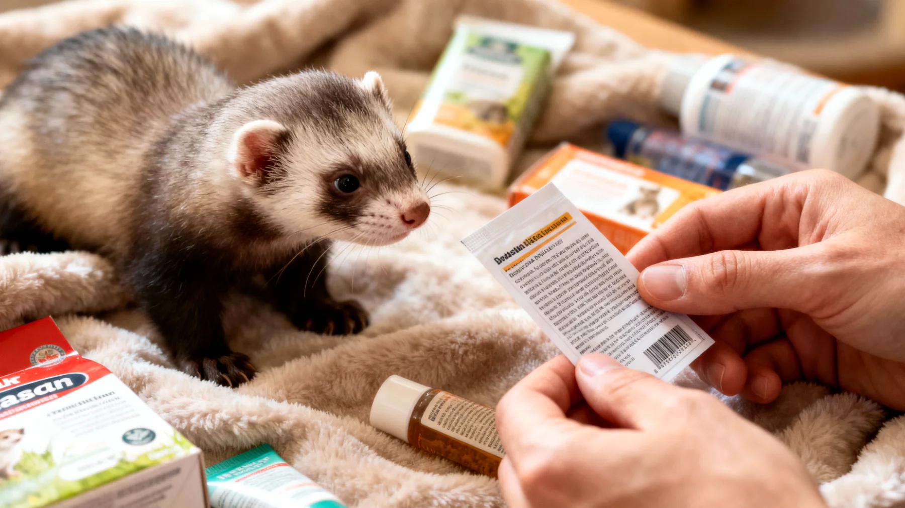 Frettchen-Welpen benötigen spezielles Zubehör und Pflegeprodukte, die auf ihre Größe, ihr verspieltes und neugieriges Verhalten sowie ihre empfindliche Haut abgestimmt sind, doch viele Besitzer wissen nicht, welche Produkte für junge Frettchen geeignet und sicher sind"