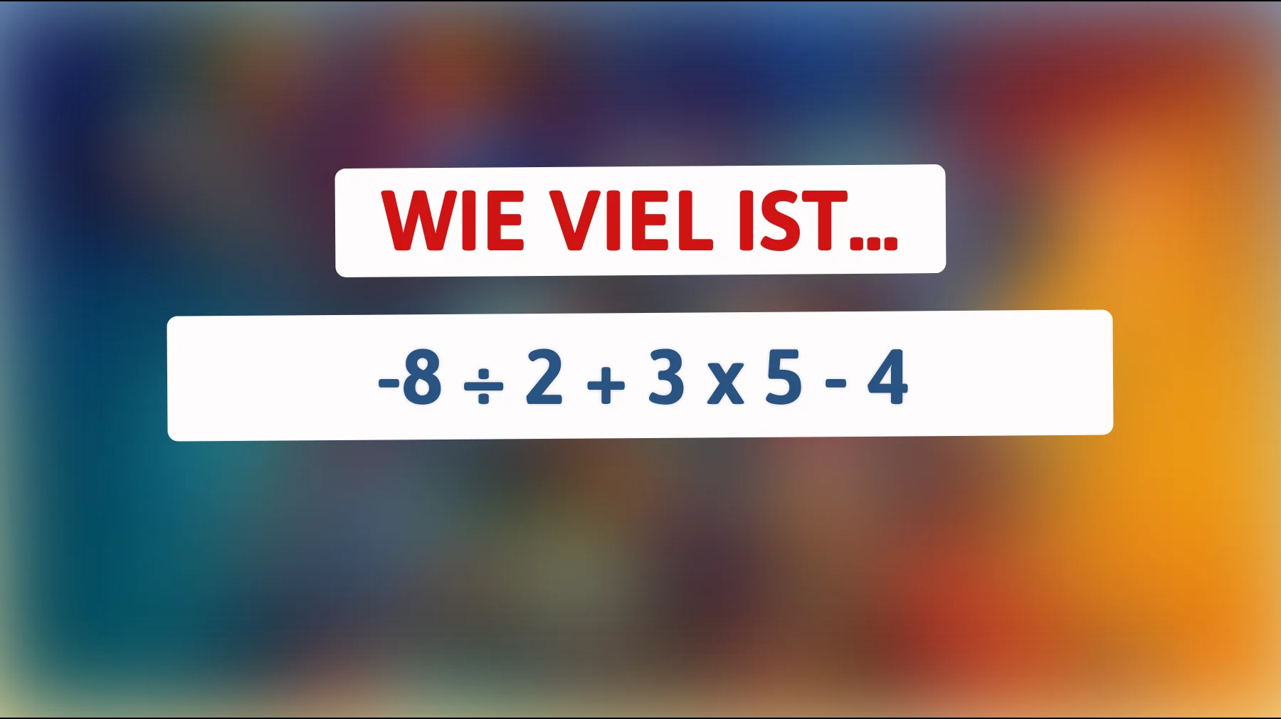 Nur 1% der Menschen lösen dieses Mathe-Rätsel auf den ersten Versuch: Bist du einer von ihnen?"