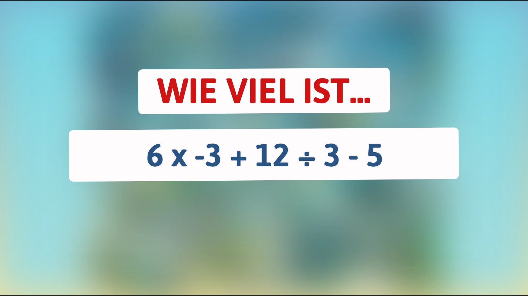 Nur die Klügsten können dieses mathematische Rätsel knacken – bist du dabei?"