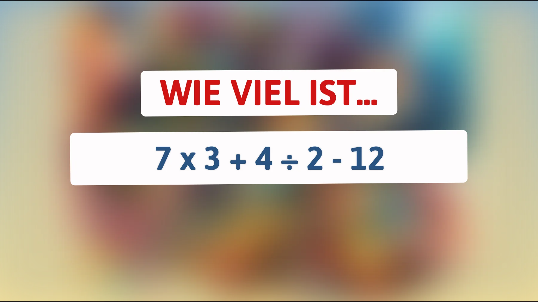 Wer kann das knifflige Rätsel lösen? Nur die schlausten Köpfe kennen die Antwort!"